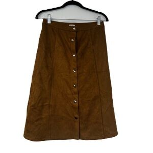 P.C. teen girls 18 black ribbed turtle neck brown button skirt 90s prep winter